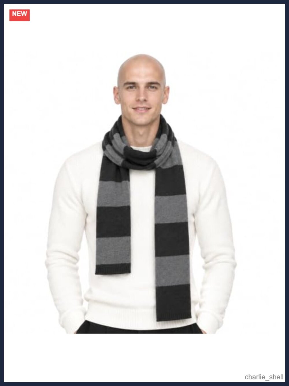 Men's Acrylic Striped Scarf Halloween Costume Accessory